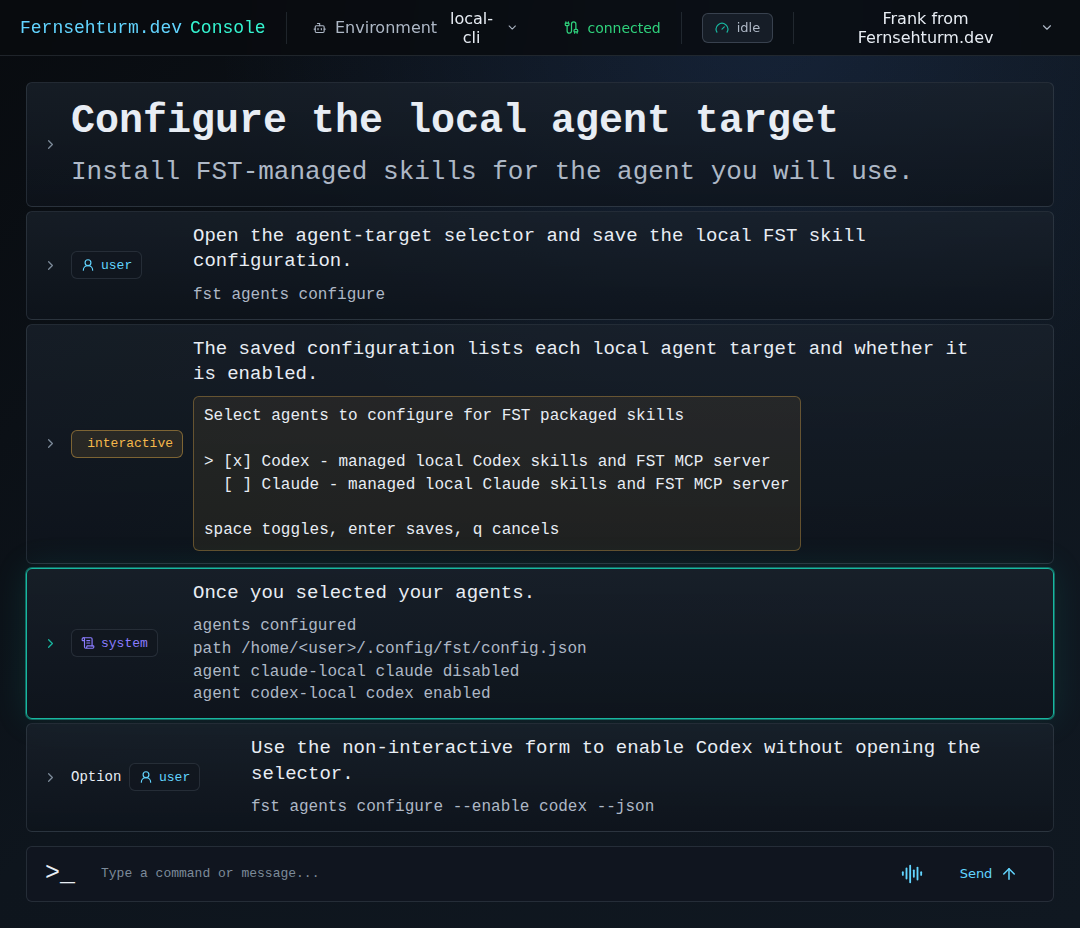 Configure local agents